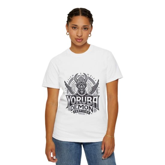 Yoruba Demon White Tshirt Unisex (+Free Name Customization) - Image 3