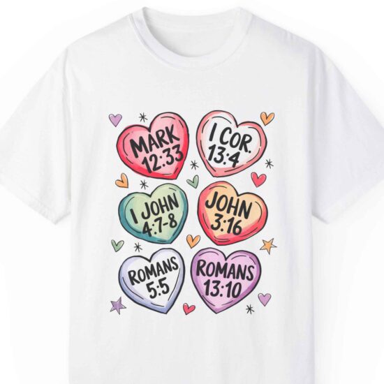 Heart Bible Verses Tshirt (+Free Name Customization)