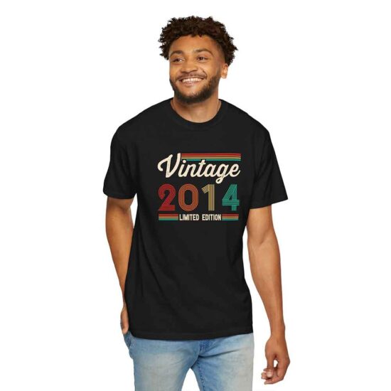 Custom Vintage 2014 limited Edition Tshirt (Year is Customizable) - Image 3